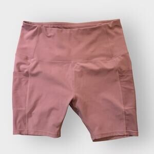 Embrace Your Love Women's Pink Bike Shorts with pockets, size large